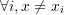 Rendered by QuickLaTeX.com \forall i,x\neq x_i