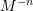Rendered by QuickLaTeX.com M^{-n}