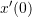 Rendered by QuickLaTeX.com x'(0)