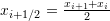 Rendered by QuickLaTeX.com x_{i+1/2}=\frac{x_{i+1}+x_i}{2}