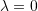 Rendered by QuickLaTeX.com \lambda=0