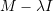 Rendered by QuickLaTeX.com M-\lambda I