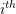 Rendered by QuickLaTeX.com i^{th}