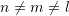 Rendered by QuickLaTeX.com n\neq m \neq l