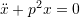 Rendered by QuickLaTeX.com \ddot{x}+p^2x=0
